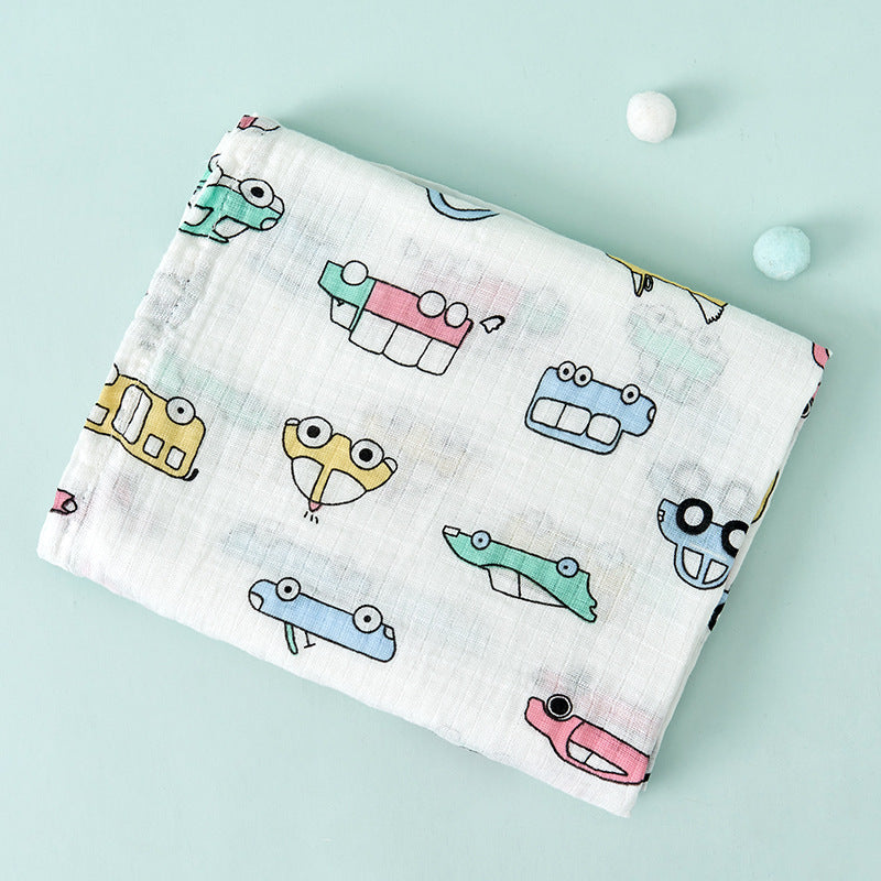 Baby swaddle blanket — soft cotton muslin