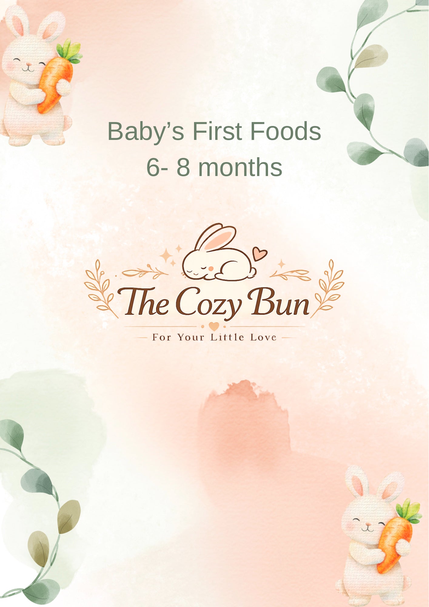 Baby's First Foods 6- 8 months E-Book