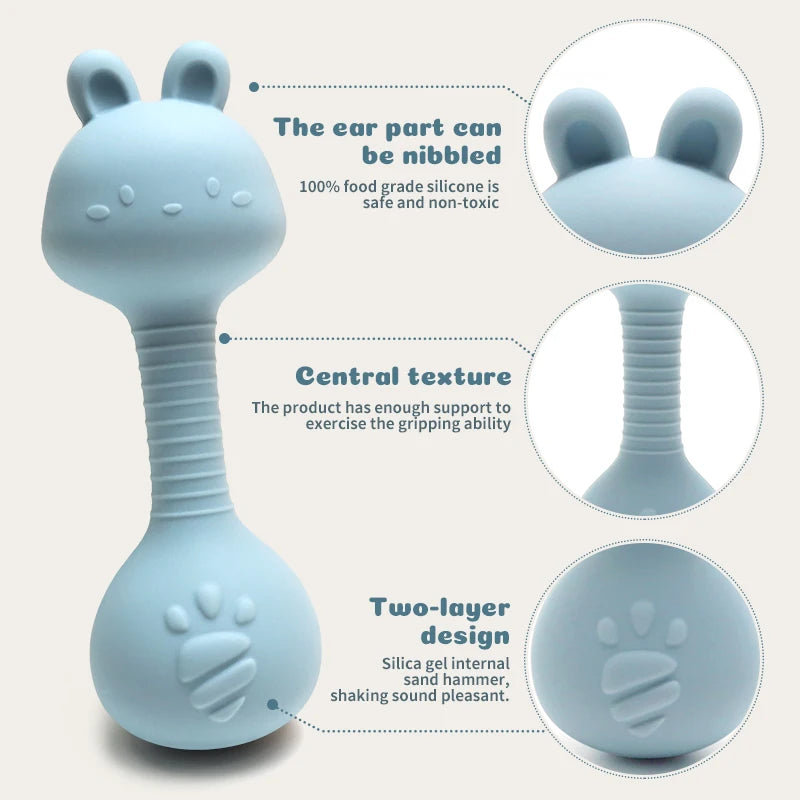 Cozy Bunny rattle teether
