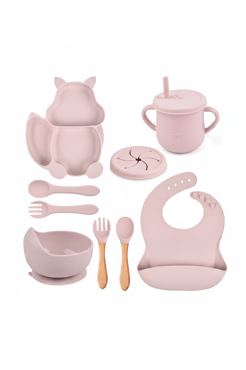 Baby Feeding Set - make it fun with the animal shaped plate