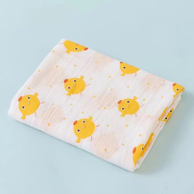 Baby swaddle blanket — soft cotton muslin