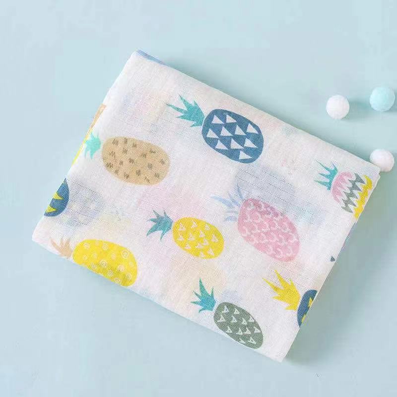Baby swaddle blanket — soft cotton muslin